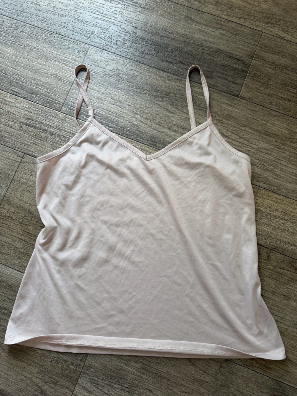 Women's Light Tan Spaghetti Strap Tank Top